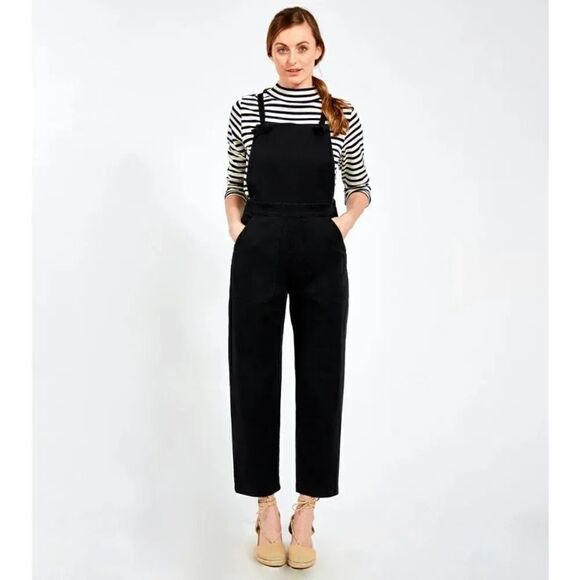 NEW Loup Knot Stretch Washed Black Twill Overalls in Black Size Medium - Picture 11 of 11